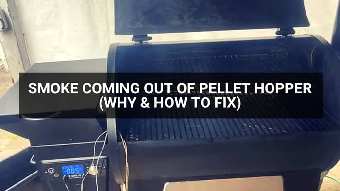 Smoke Coming Out of Pellet Hopper